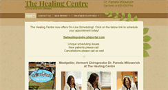 Desktop Screenshot of healingcenterofvermont.com