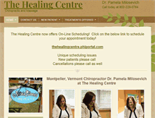 Tablet Screenshot of healingcenterofvermont.com